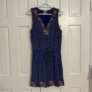 Irving & Fine boho tie-waist embroidered mini dress.  Great used condition.